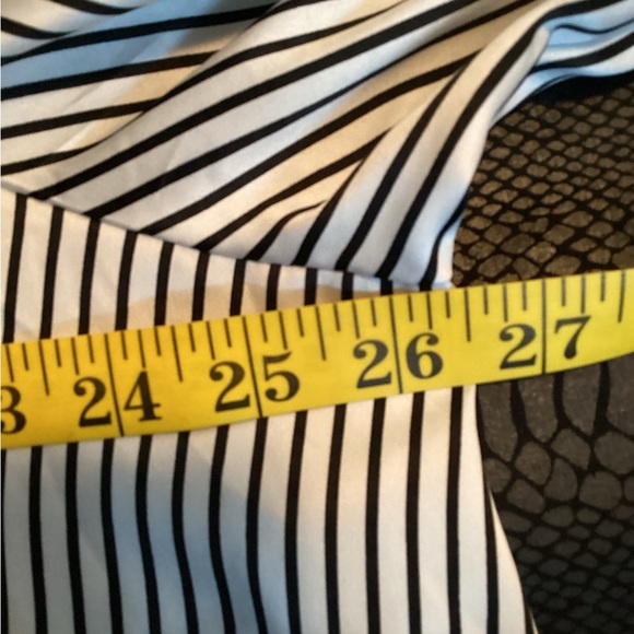 Chic Black and White Striped Blouse, Plus Size 2X - Picture 9 of 9